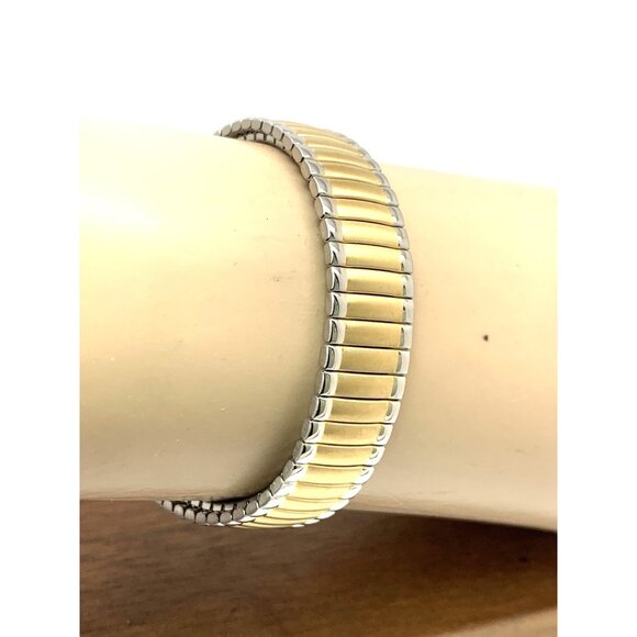 Timex Women's Watch T2H491 Indiglo Quartz Two Tone White Dial Expansion Band - Picture 10 of 14